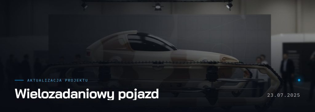 Wielozadaniowy pojazd — aktualizacja projektu, 23.07.2025