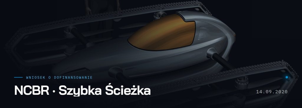 Wniosek o dofinansowanie — NCBR, Szybka Ścieżka, wrzesień 2020